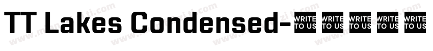 TT Lakes Condensed字体转换